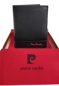 Portfel męski Pierre Cardin RFID Czarny Skóra