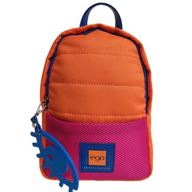 Plecak torebka damska EGO pomarańczowy fuksja pikowany