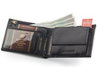 Klasyczny portfel męski z ochroną kart RFID — Peterson, (4) - Rovicki Portfele Męskie