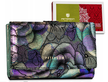 Skórzany portfel w kwiaty ze skóry naturalnej — Peterson, (1) - Rovicky Portfele Damskie