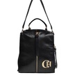 Torebka plecak listonoszka ZIA CHIARA Design czarny połysk torba na ramię, (1) - Wszystkie torebki