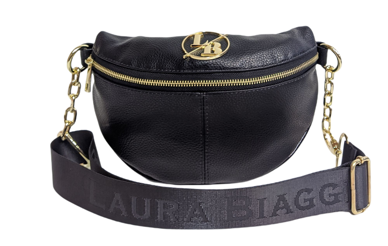 Torebka nerka Laura Biaggi torba czarna przez ramię, (1) - Wszystkie torebki